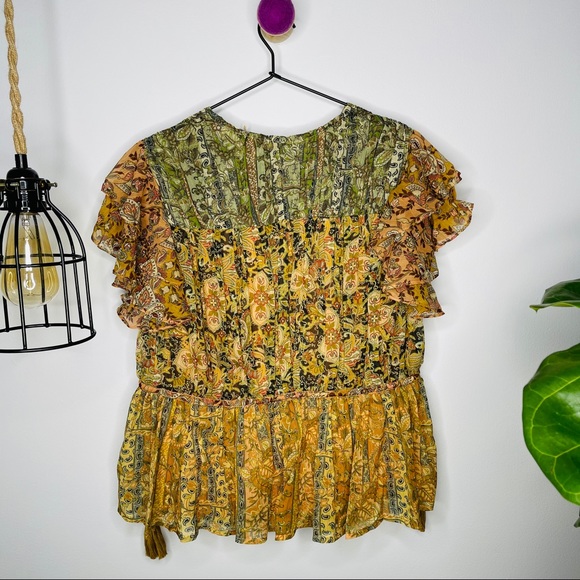 NWT Anthropologie x Le Me Be - Lara Pintucked Blouse 8 - Picture 3 of 11